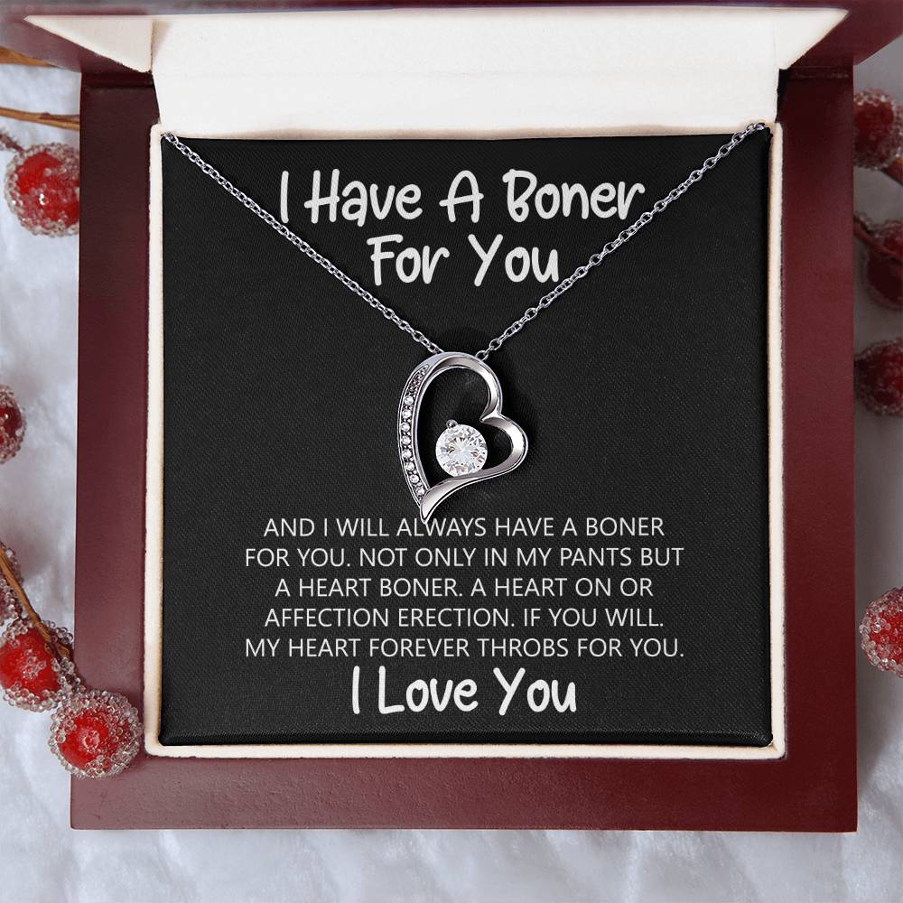 I Have A Heart On For You And Always Will - Forever Love Necklace Forever Love Necklace