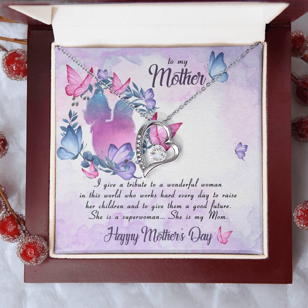 Mom Necklace Mother Necklace Mom Gift Mother's Day Gift Mother's Day Necklace Forever Love Necklace