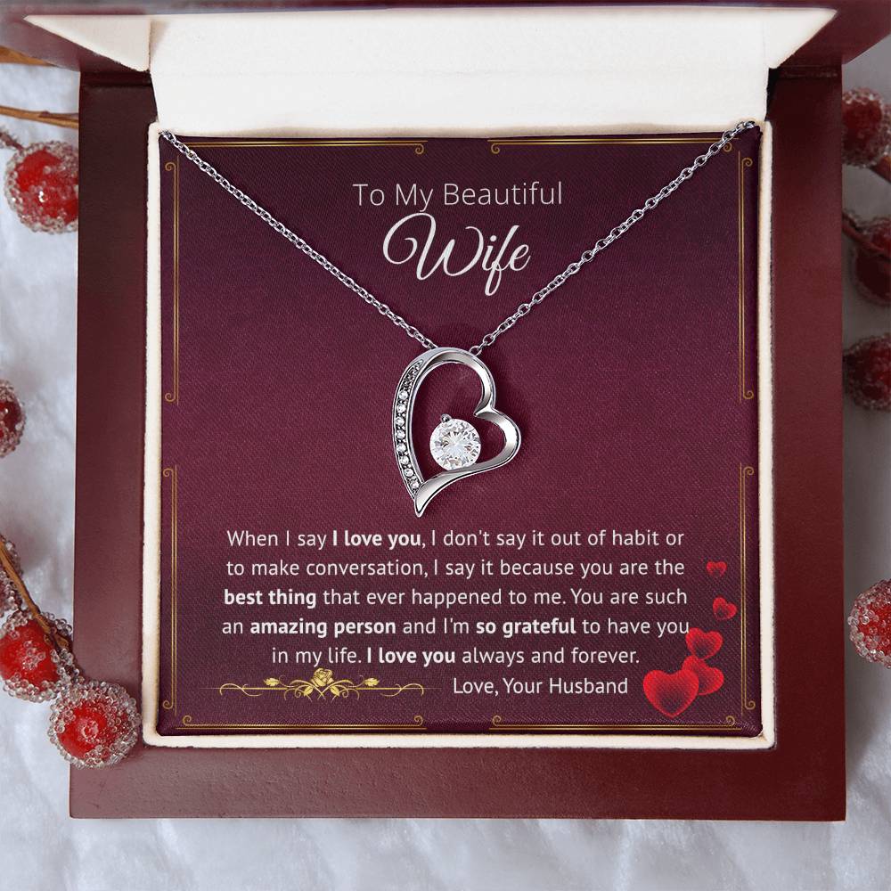You Are The Best Thing That Ever Happened To Me - Forever Love Necklace Forever Love Necklace
