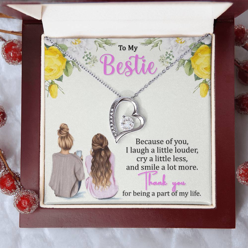 Smile A Lot More Best Friend Necklace For Women Forever Love Necklace