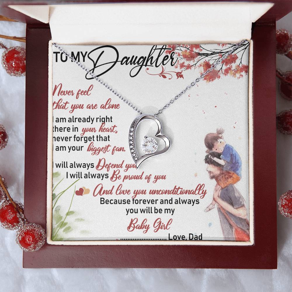 To My Daughter Necklace Gifts Dragonfly Necklace Father Daughter Necklace Father To Daughter Birthday Gift Gifts To Daughter From Dad Forever Love Necklace