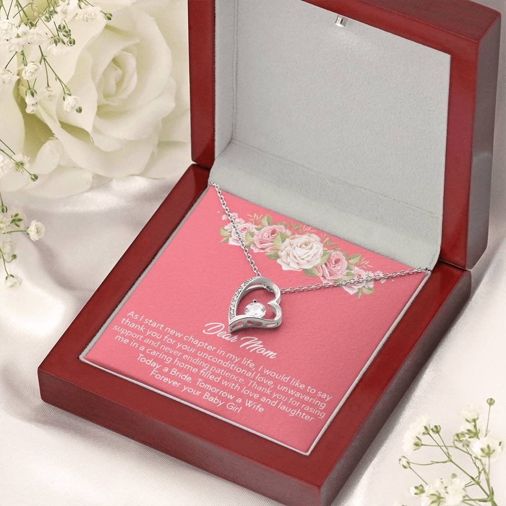 Mother Of The Bride Gift From Daughter Forever Love Necklace