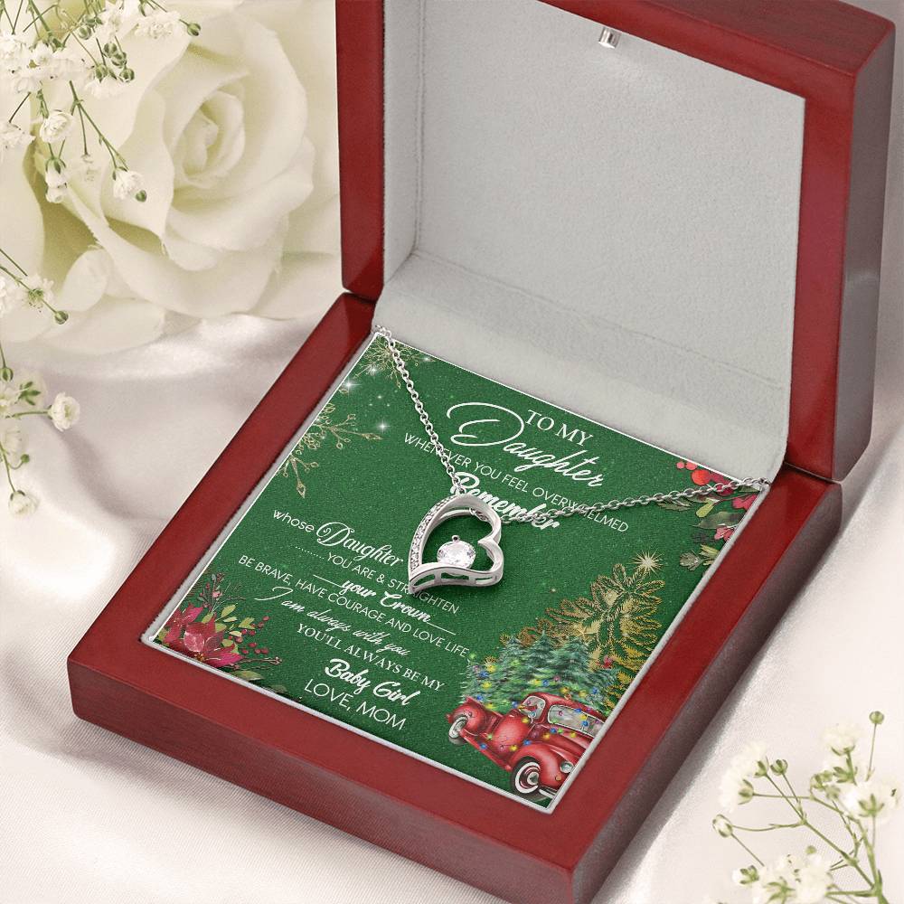 To My Daughter Necklace From Mom Gift For Daughter From Mom Birthday Gift Daughter Graduation Gift Daughter Birthday Gift From Forever Love Necklace