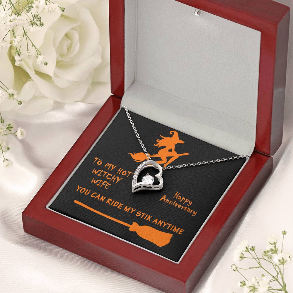 Hot Witchy Wife Anniversary Gift Forever Love Necklace