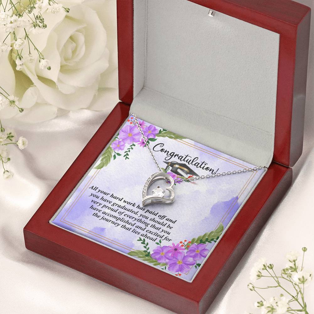 Congratulations I Am So Proud Of You Birthstone Necklace Graduation Gift Necklace Graduation Forever Love Necklace