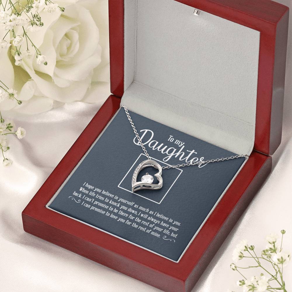 To My Daughter Necklace Father Daughter Necklace Father To Daughter Birthday Gift Gifts To Daughter From Dad 1 Forever Love Necklace