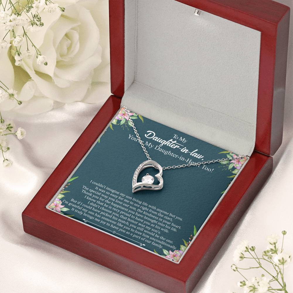 Daughterinlaw Gift Necklace Wedding Gift Jewelry From Motherin Law 1 Forever Love Necklace