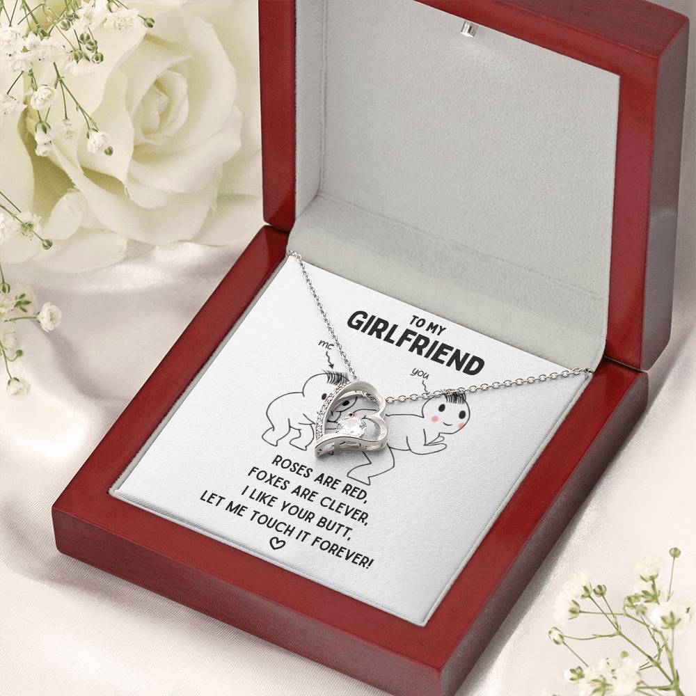To My Girlfriend - Let Me Touch It Forever  Forever Love Necklace Forever Love Necklace