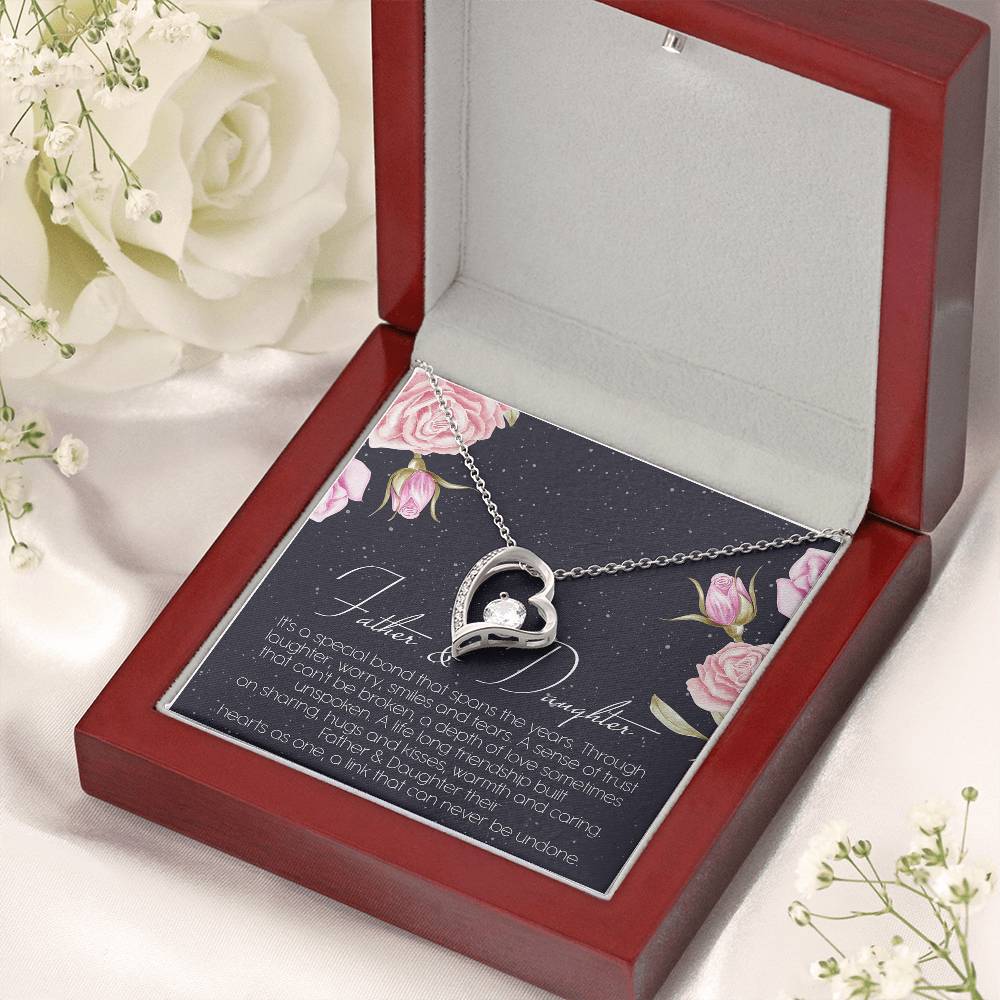 Father And Daughter Best Friend For Life Dragonfly Necklace Birthday Father Daughter Necklace Father To Daughter Birthday Gift Forever Love Necklace