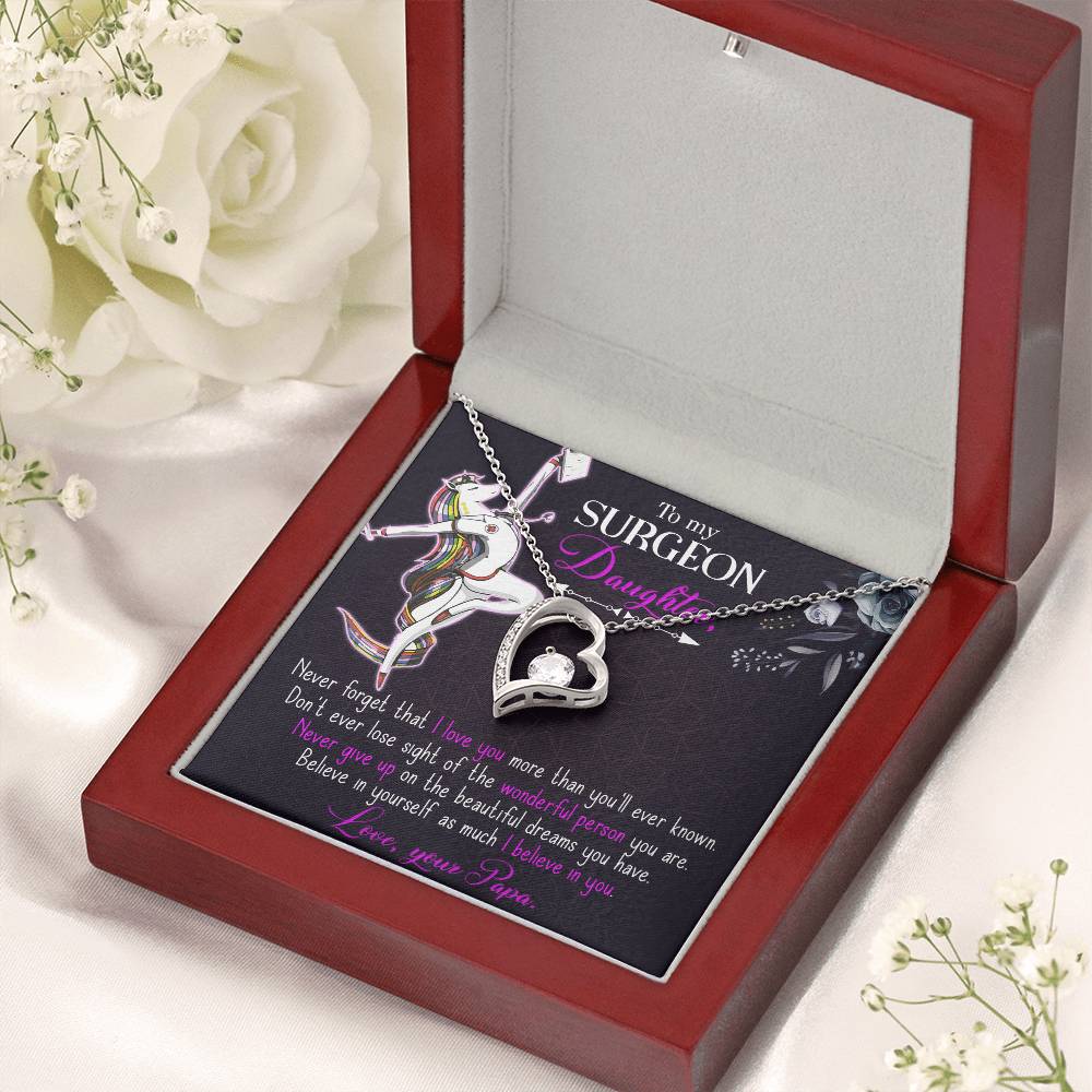 To My Surgeon Daughter Belive In Yourself As Much I Believe In Your Forever Love Necklace