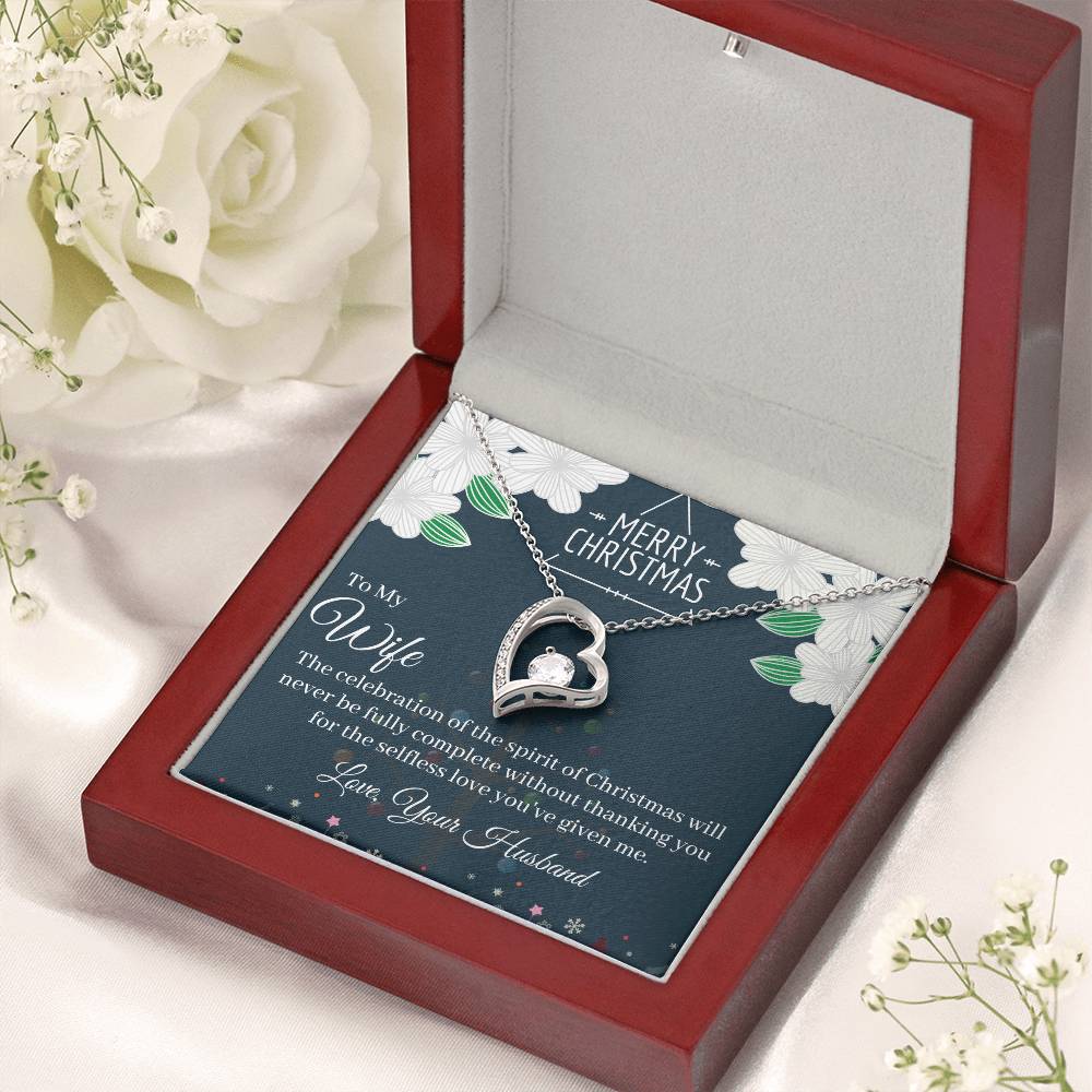 Marry Christmas To My Wife Love Forever Necklace 1 Forever Love Necklace