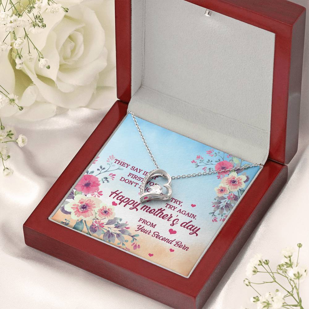 Happy Mother's Day Necklace From Second Born Forever Love Necklace
