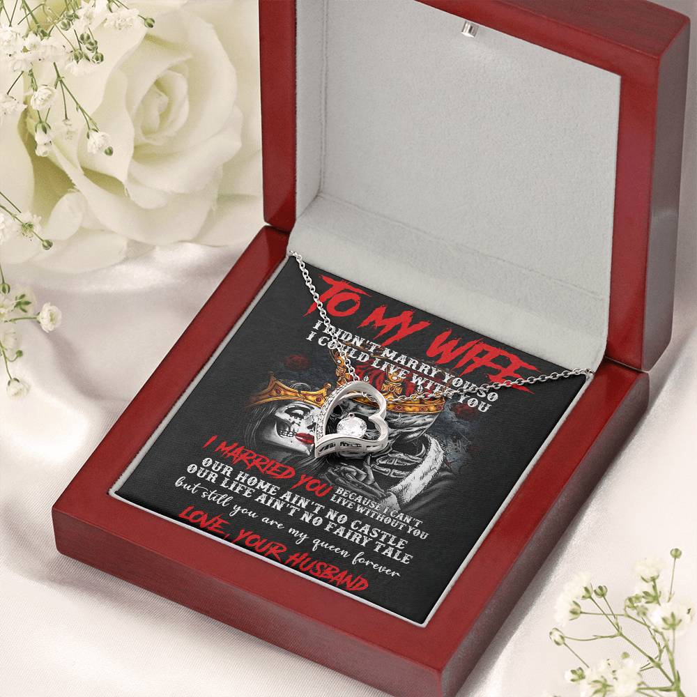 To My Wife Forever Love Necklace Forever Love Necklace