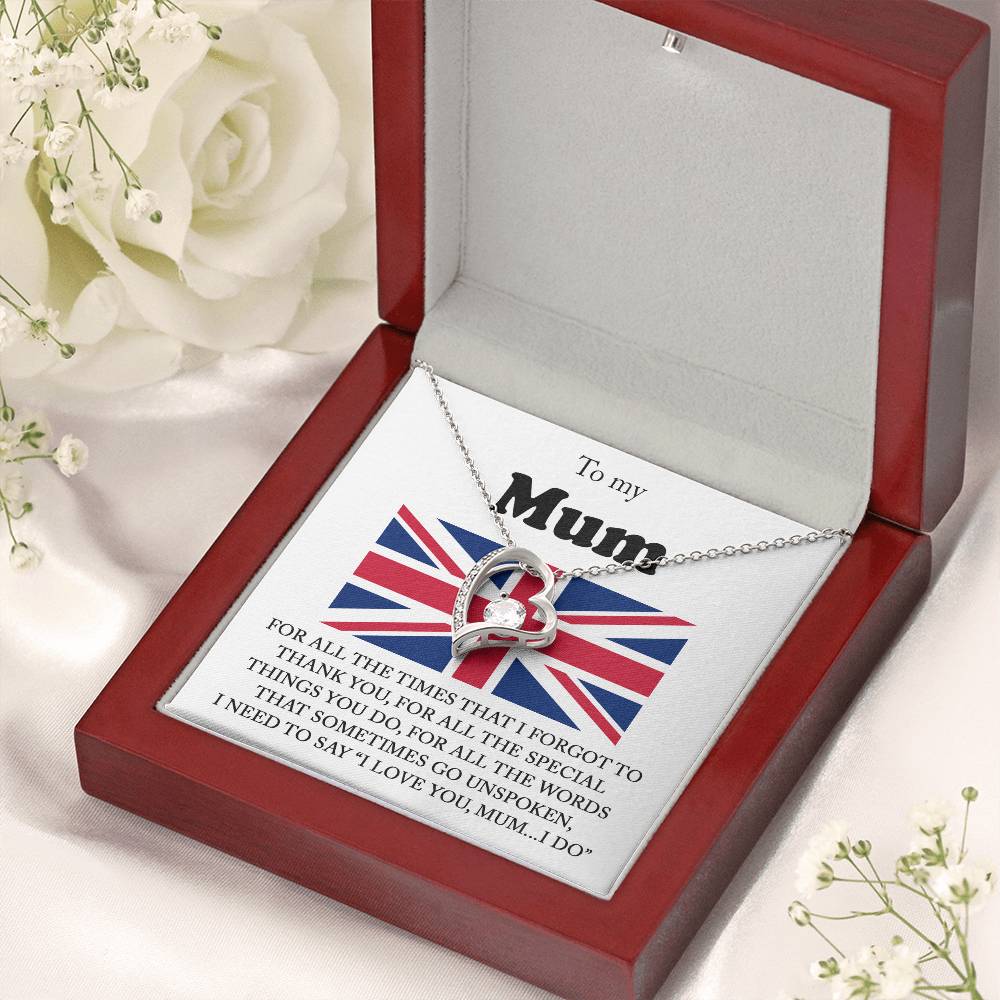 I Love You Mum I Do Forever Love Necklace