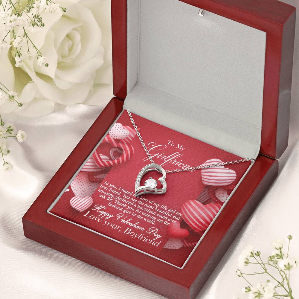 To My Girlfriend - Forever Love Necklace Forever Love Necklace