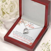 Customize Gift To My Mom Necklace Birthday Valentines Gift To My Mother Mom Necklace To My Mom Necklace To My Mom Mom Birthday Forever Love Necklace