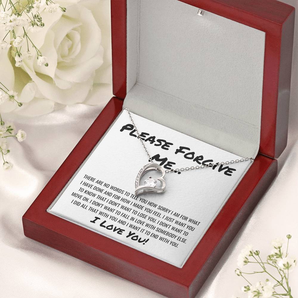 Forgive Me Apology Necklace Forever Love Necklace