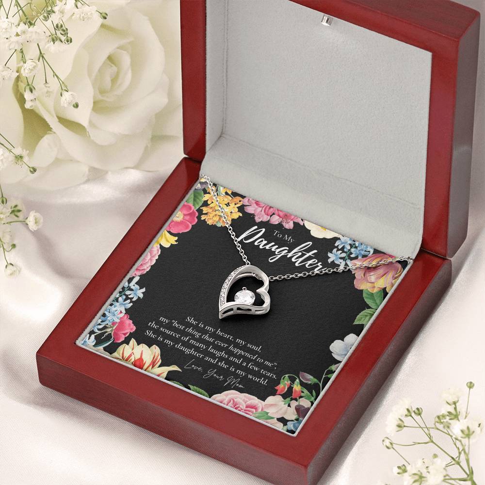 Daughter Gift To My Daughter Necklace From Mom To My Daughter Necklace Gift For Daughter From Mom Forever Love Necklace