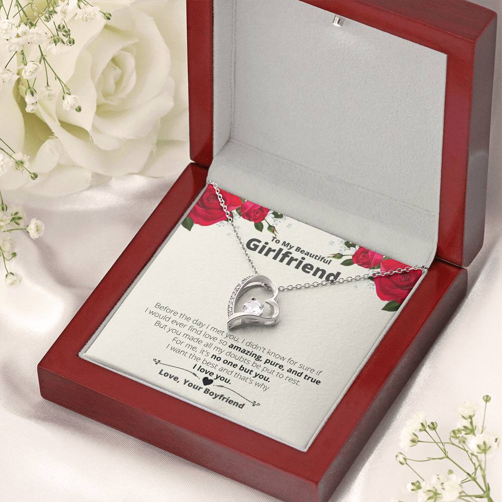 To My Girlfriend - No One But You - Forever Love Necklace Forever Love Necklace