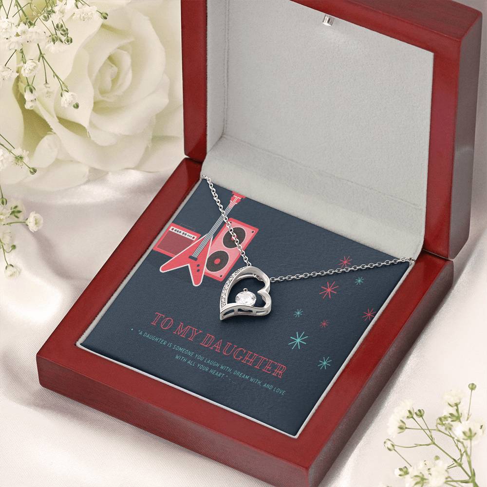 To My Daughter 1 Forever Love Necklace