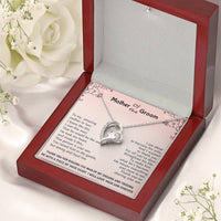Mother Of The Groom Wedding Gift Bridal Party Rehearsal Dinner Man Of My Dreams Parent Of Groom Bridal Shower Christmas Gifts Forever Love Necklace