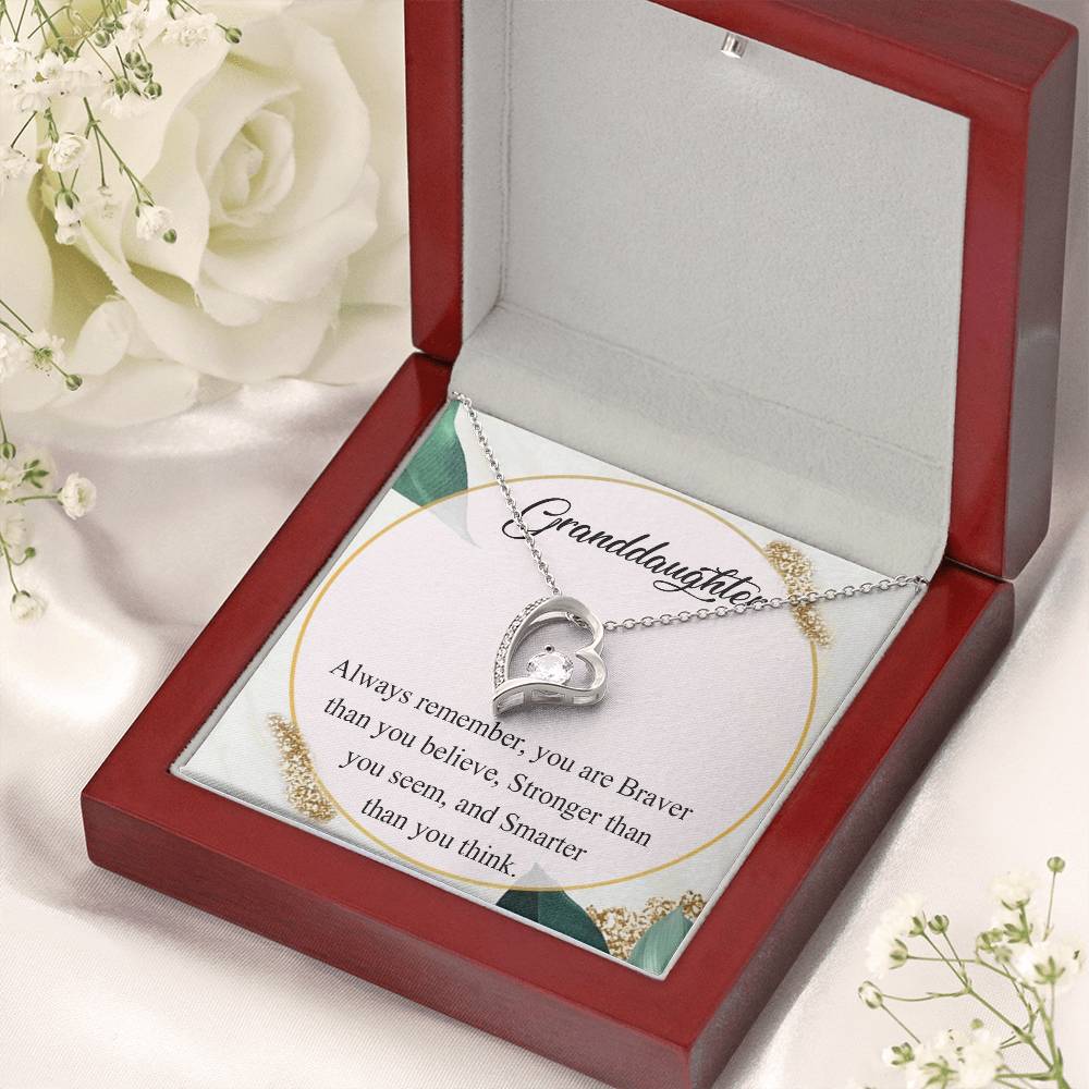 Granddaughter Necklace Customize Granddaughter Necklace Gift Forever Love Necklace For Daughter Granddaughter's Birthday Necklace Forever Love Necklace