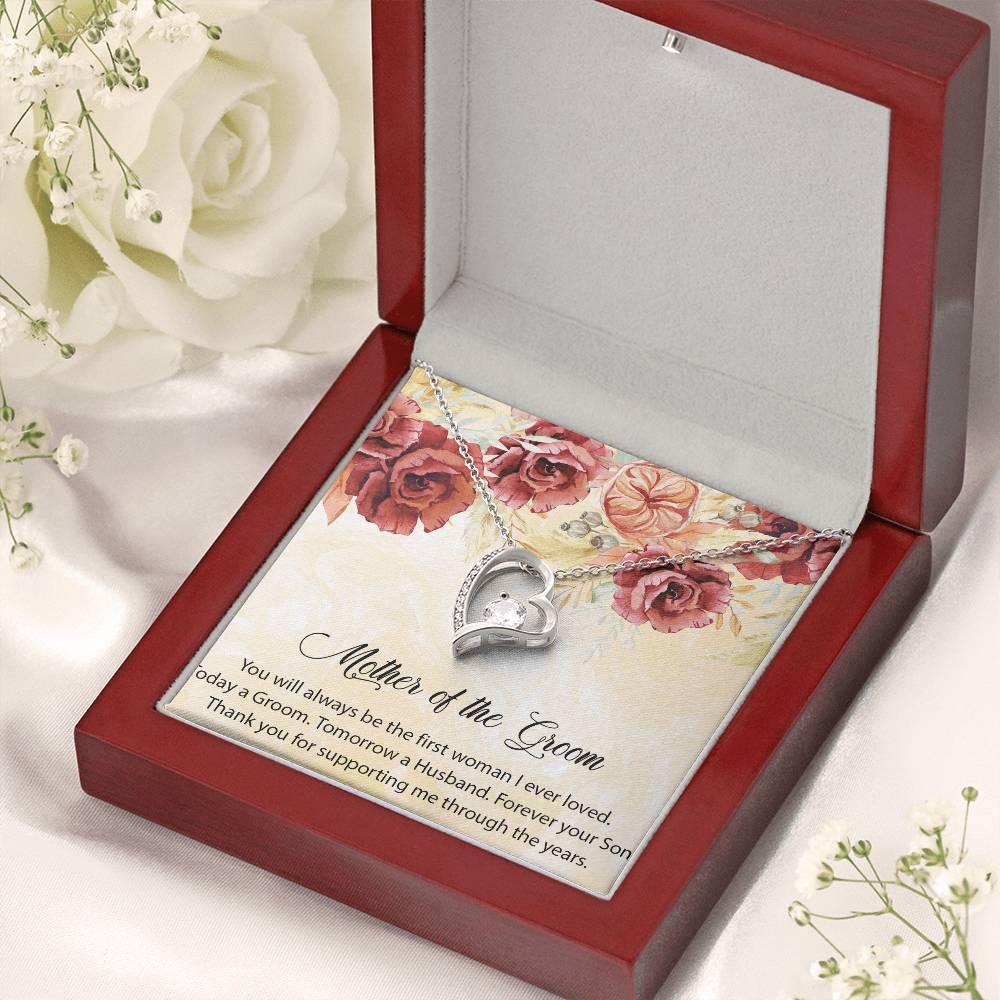 Mother Of The Groom Necklace Forever Love Mom Of The Groom Wedding Gift Mother In Law Necklace Gift Customize Mother Of The Groom Forever Love Necklace
