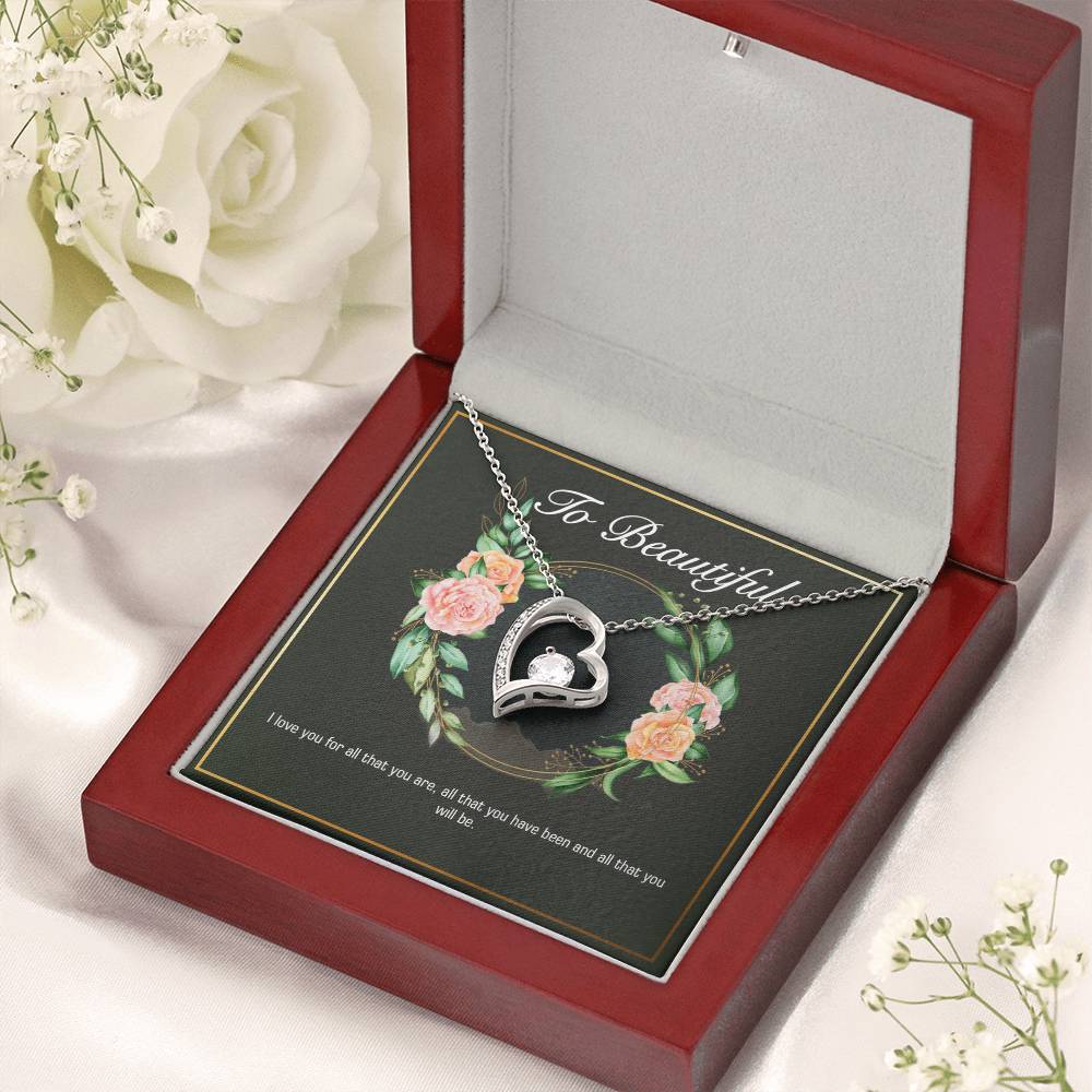 Girlfriend Heart Necklace Valentine Gifts For Girlfriend Necklace For Girlfriend Birthday Gift For Girlfriend Girlfriend Gift Romantic Forever Love Necklace