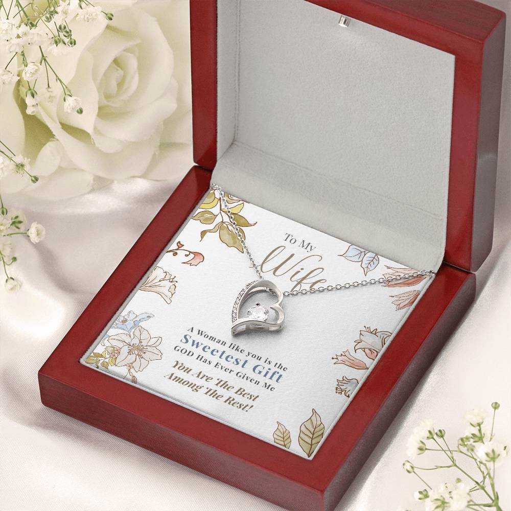 To My Wife Sweetest Gift 1 Forever Love Necklace