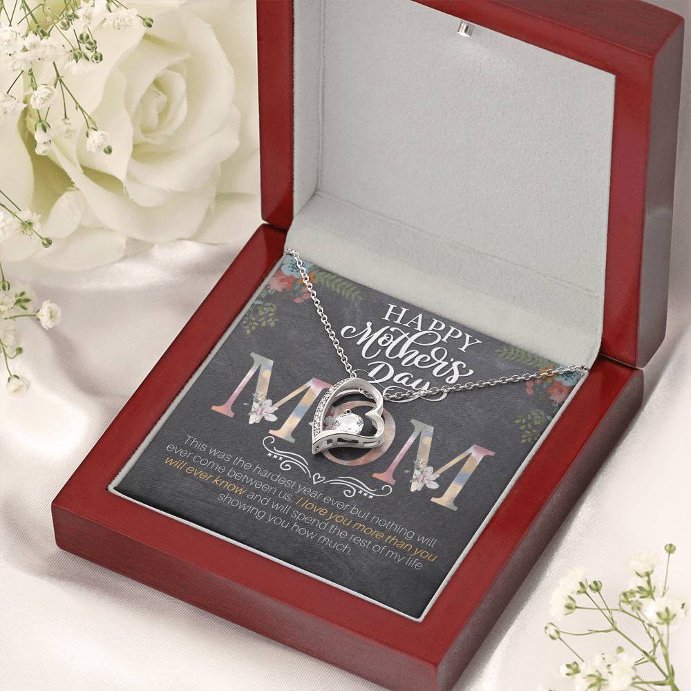 Happy Mother's Day Mom Forever Love Necklace
