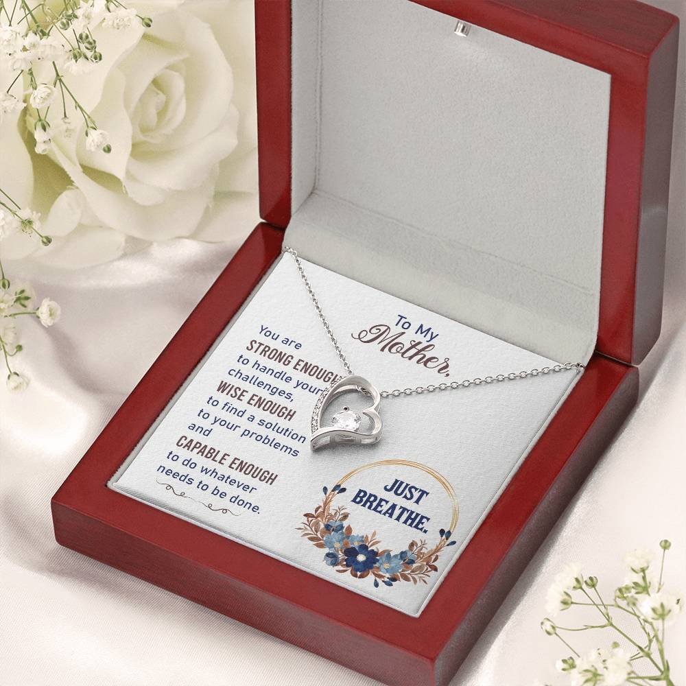 To My Mom Mother Necklace Gift For Mother Xmas Christmas Customize Gift To My Mom 3 1 Forever Love Necklace