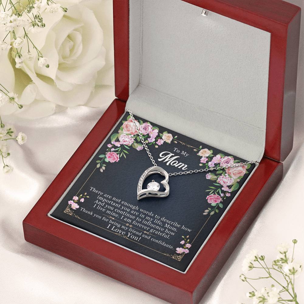 To My Mom - Forever Necklace - Influence How I Live Mine Forever Love Necklace