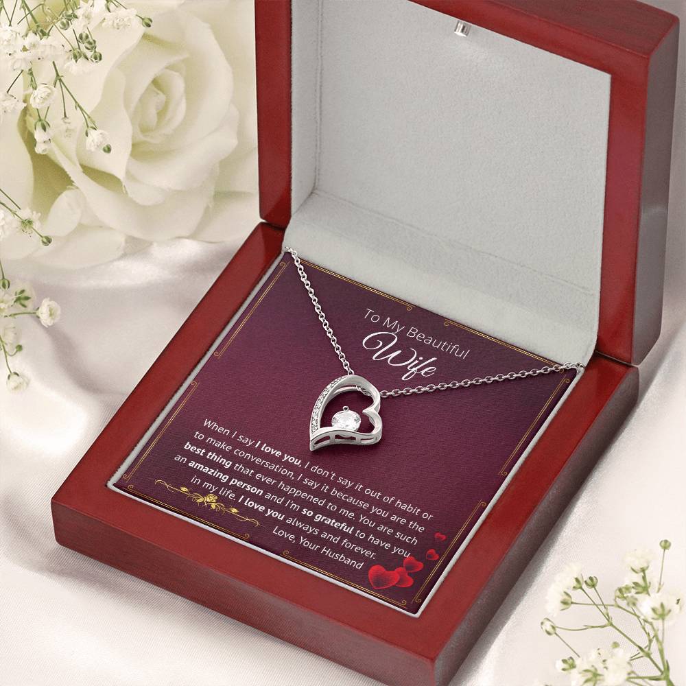 You Are The Best Thing That Ever Happened To Me - Forever Love Necklace Forever Love Necklace