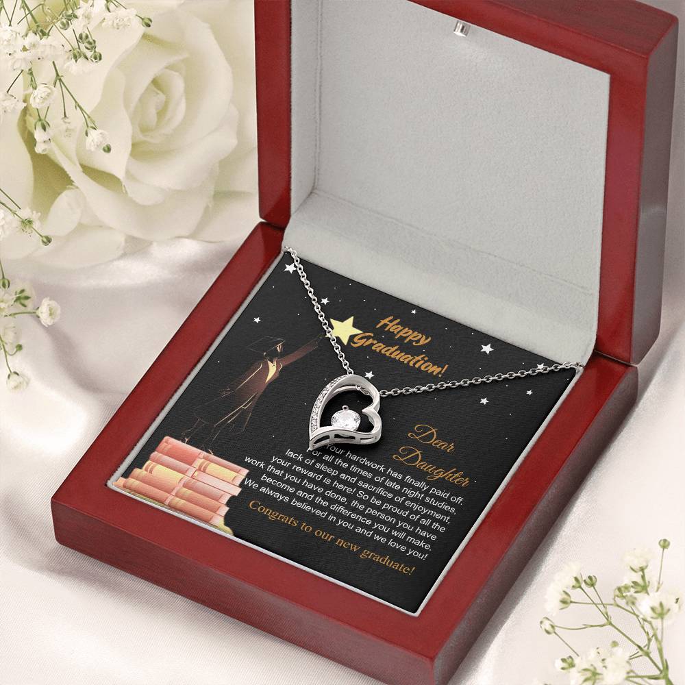 Class Of 2022 Graduation Necklace For Her Parents To Daughter Gift Congratulation Gift To Daughter Daughters Birthday Unique Grown Up Daughter Forever Love Necklace