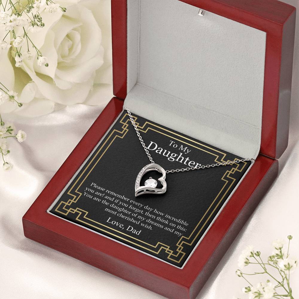 You Are My Most Cherished Wish Forever Love Necklace