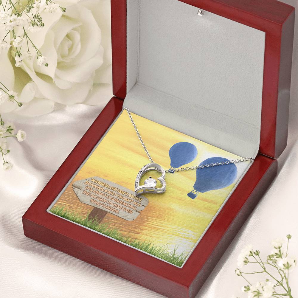 No Matter Where Card World Map Pendant Tiny Planet Earth Necklace Friendship Necklace Gift For Traveler Going Away Gift Travel Forever Love Necklace