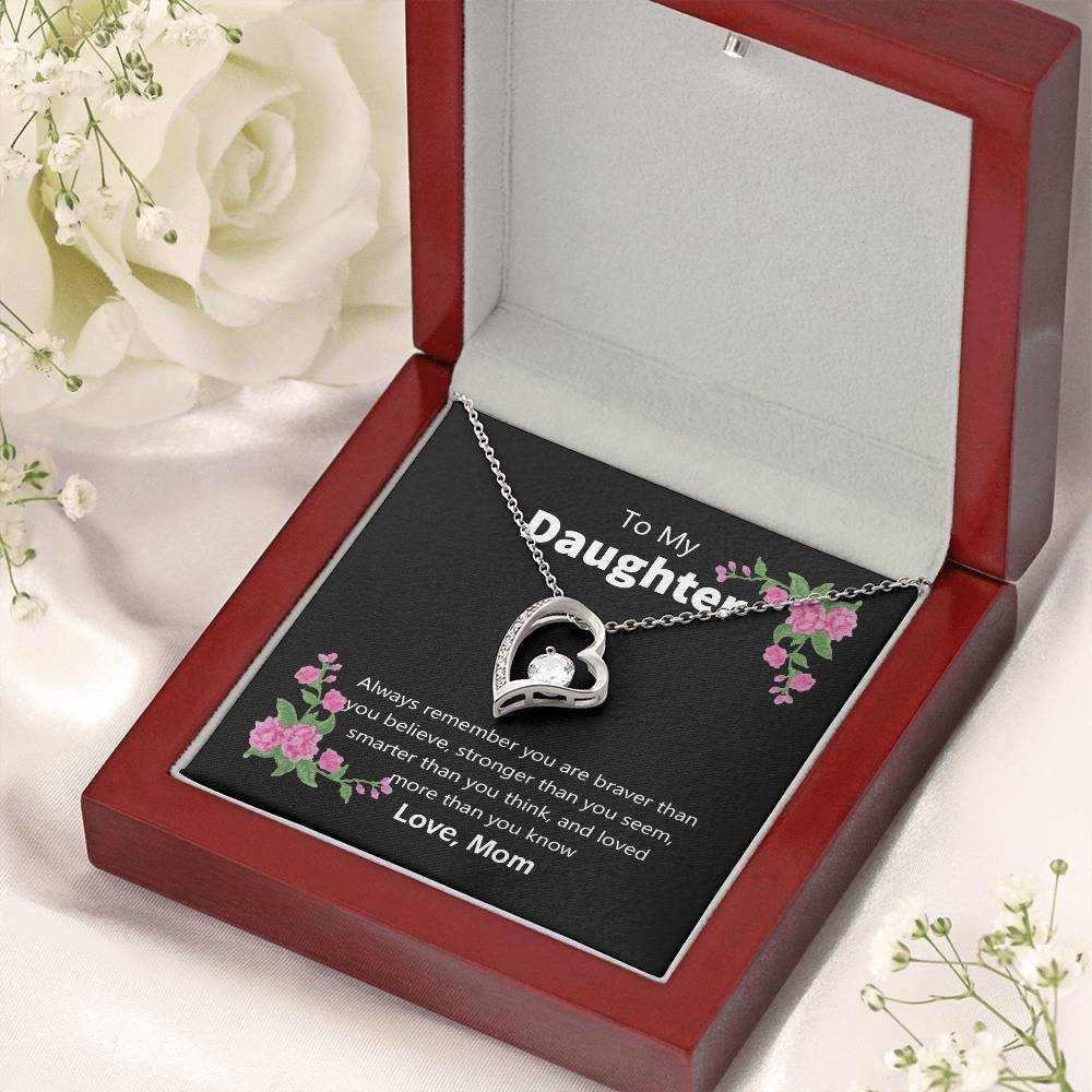 Mom To Daughter Forever Love Necklace