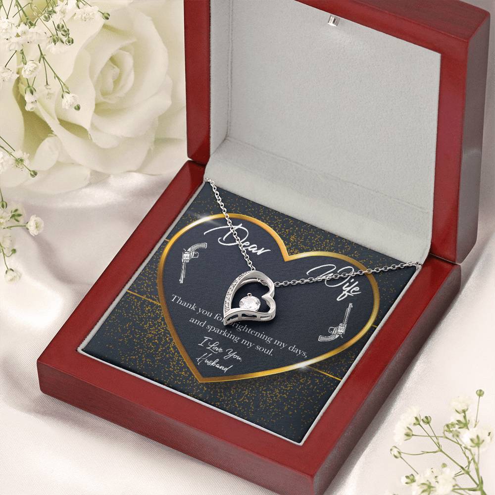Dear Wifei Love You 1 Forever Love Necklace