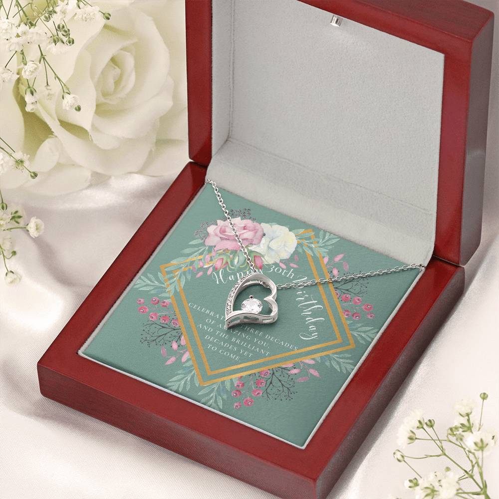 Mom To Daughter Necklace Meaningful Necklace For Daughter - 30Th Birthday Gifts For Women - 30 Years Old - 30Th Birthday Gift Necklace Forever Love Necklace