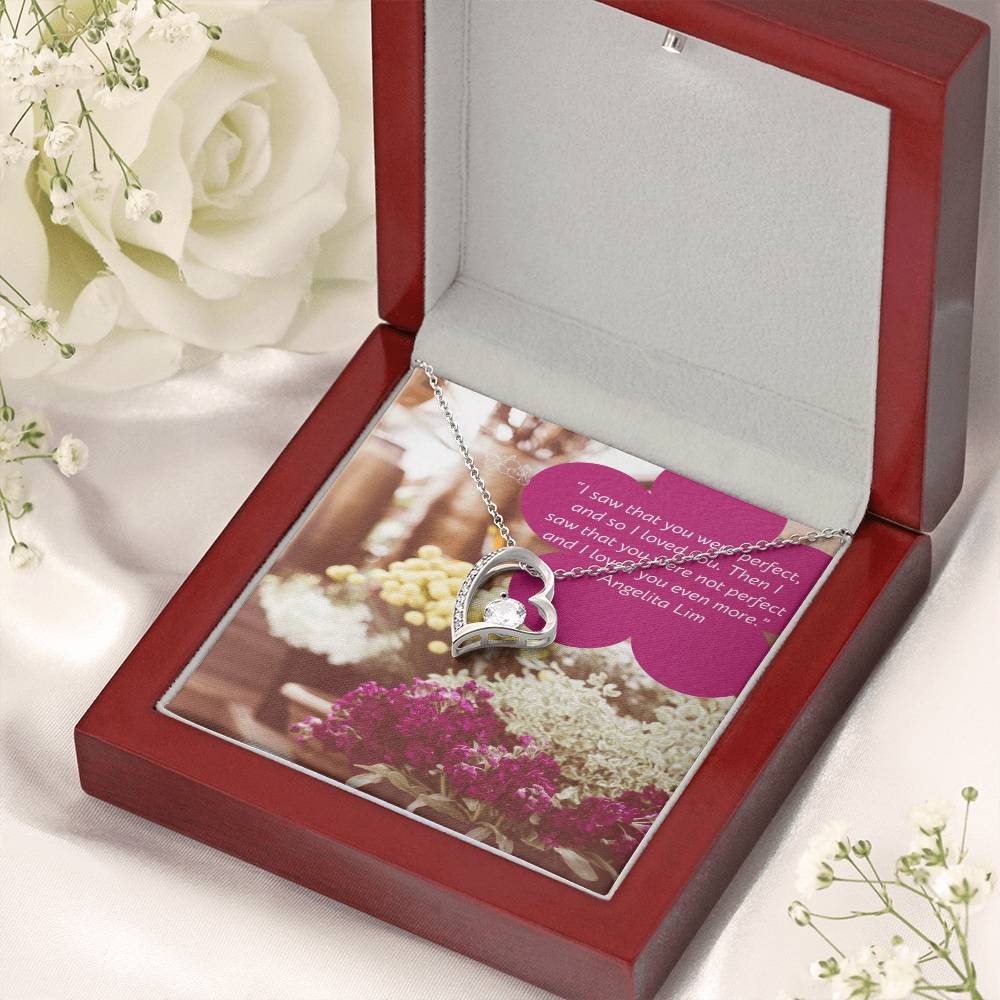 Ike Mens Production;love Quote Jewelry Forever Love Necklace