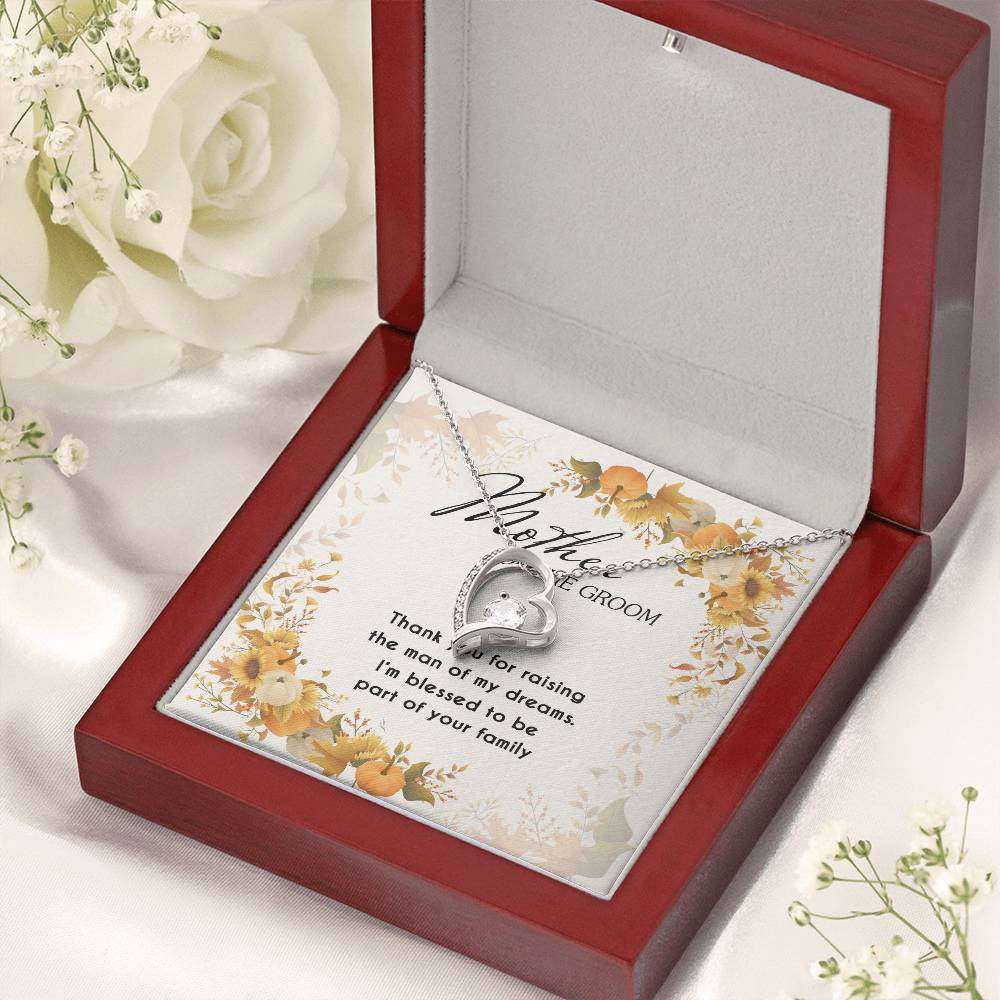 Gift For Mother Of The Groom Thank You Forever Love Necklace