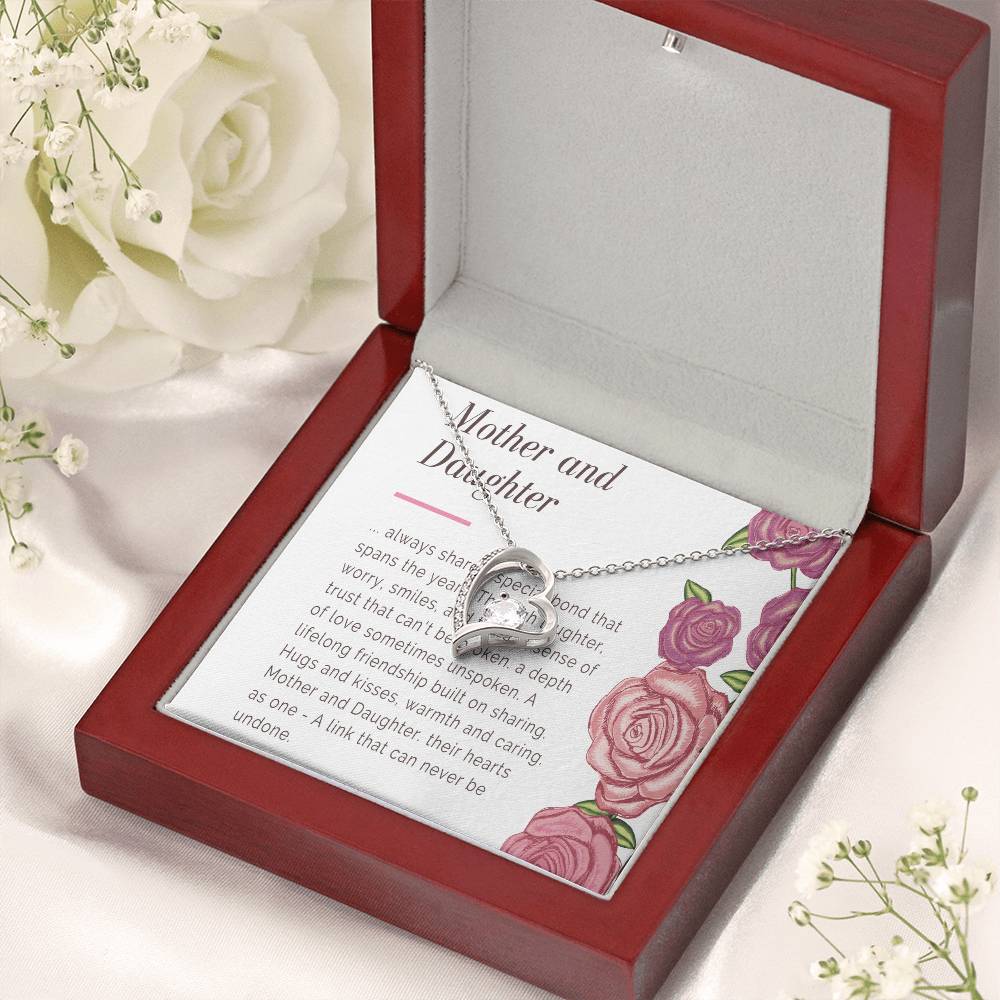 Mother And Daughter Necklace Mom Gift Mother Jewelry Daughter Gift Daughter Birthday Gift Mothers Day Mother To Daughter Birthday Gift Forever Love Necklace