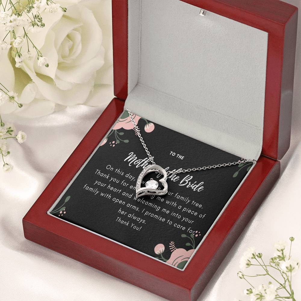 Mother Of The Bride Gift From Groom Mother In Law Wedding Gift From Groom Wedding Gift For Mother In Law From Groom Wedding Forever Love Necklace