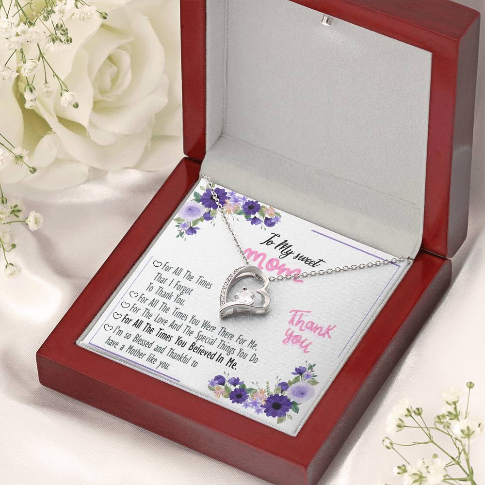 To My Mom 5 Forever Love Necklace