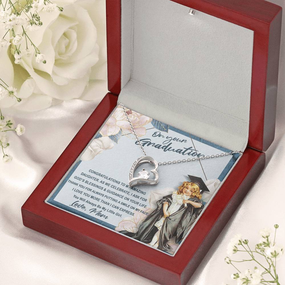 To My Graduation Daughter Gift For Daughter From Mom On Your Graduation Love Mom Daughter Necklace Forever Love Necklace