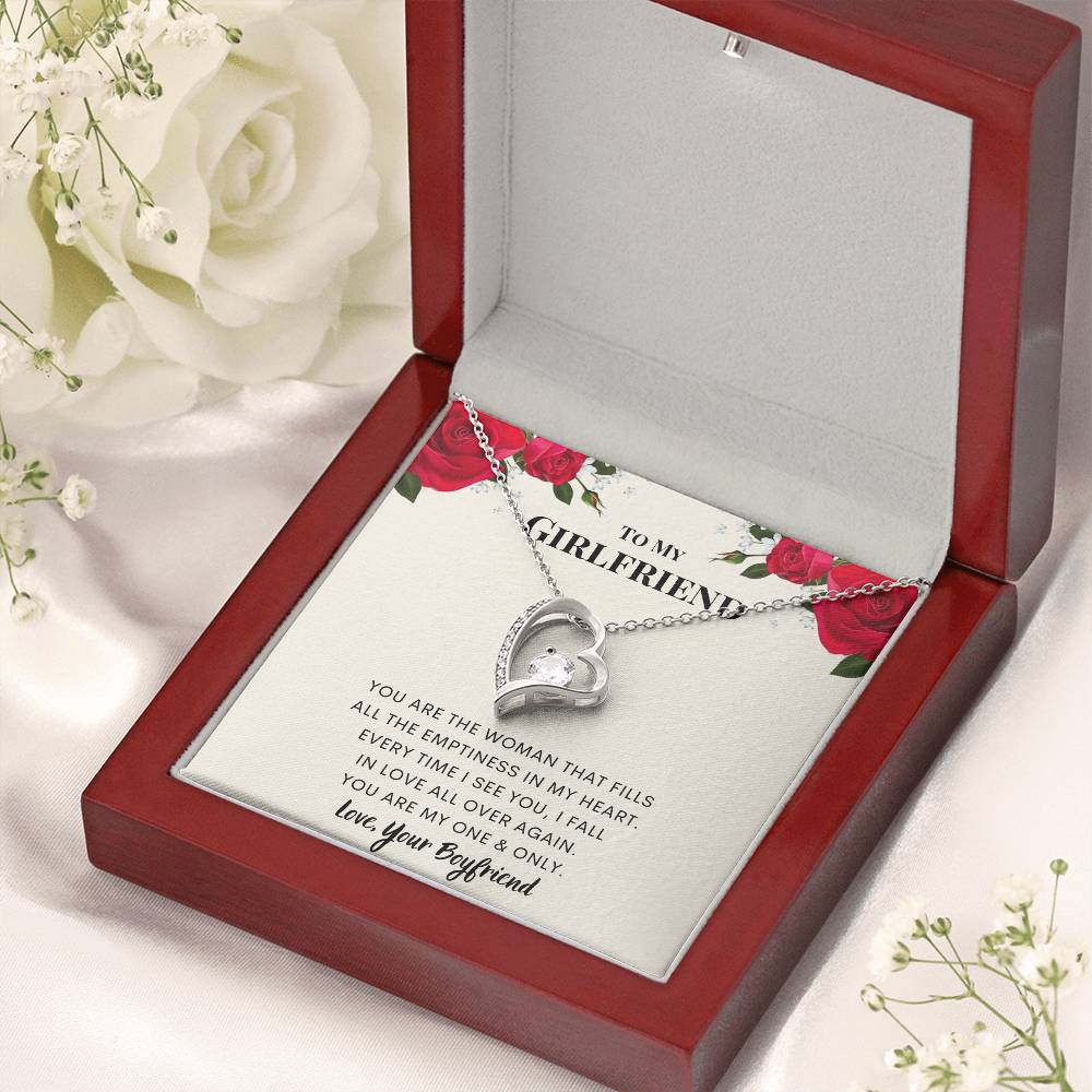 To My Girlfriend My One & Only Forever Love Necklace