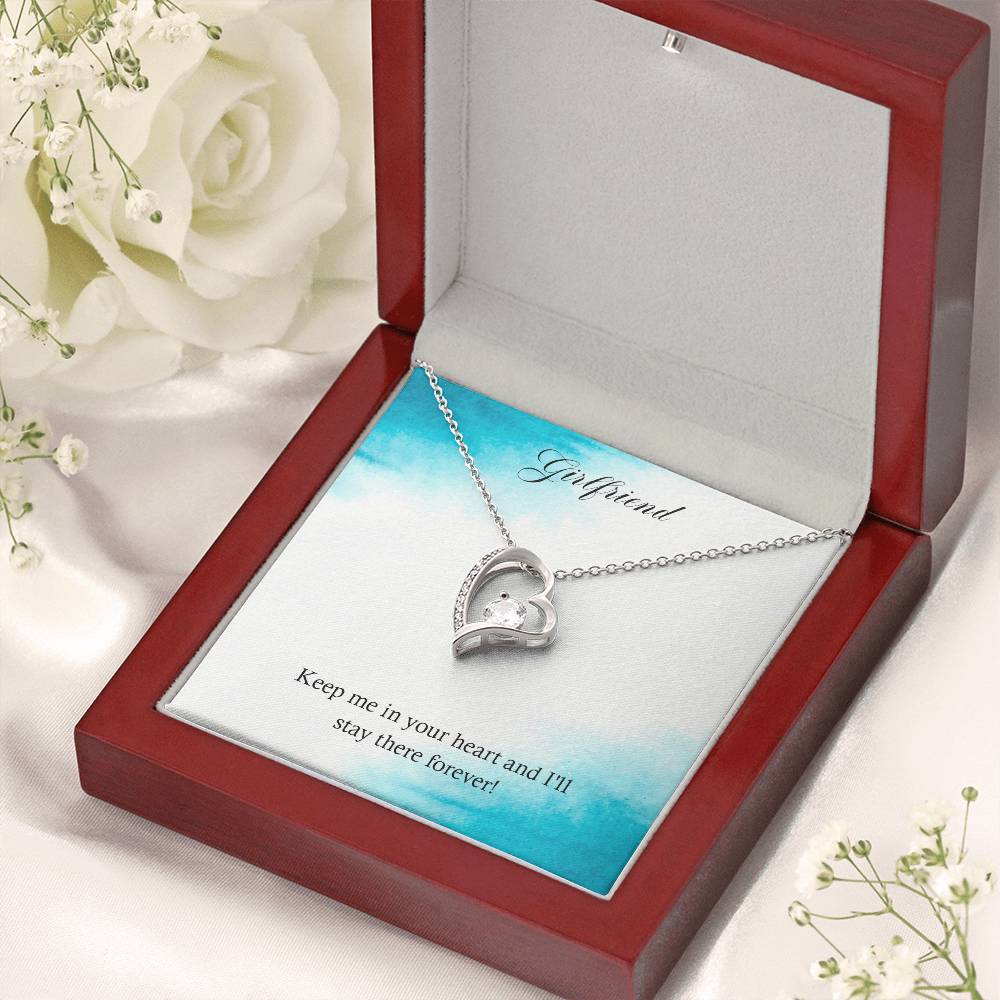 Girlfriend Keep Me In Your Heart And I'll Stay There Forever Forever Love Necklace