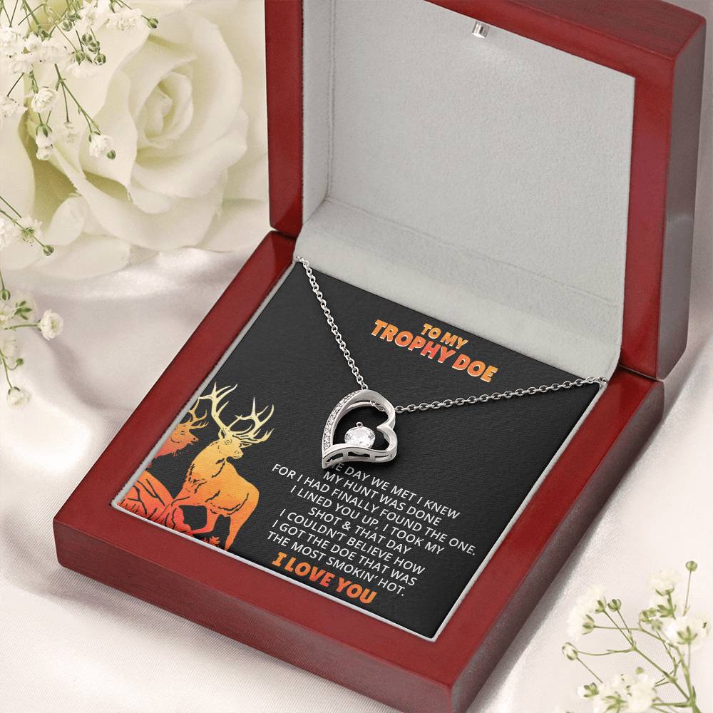 Stepped Into Range Wedding Day Gift Her Hunting Gift For Her Gift For Girlfriend Gift For Fiance Valentines Day Gift Forever Love Necklace