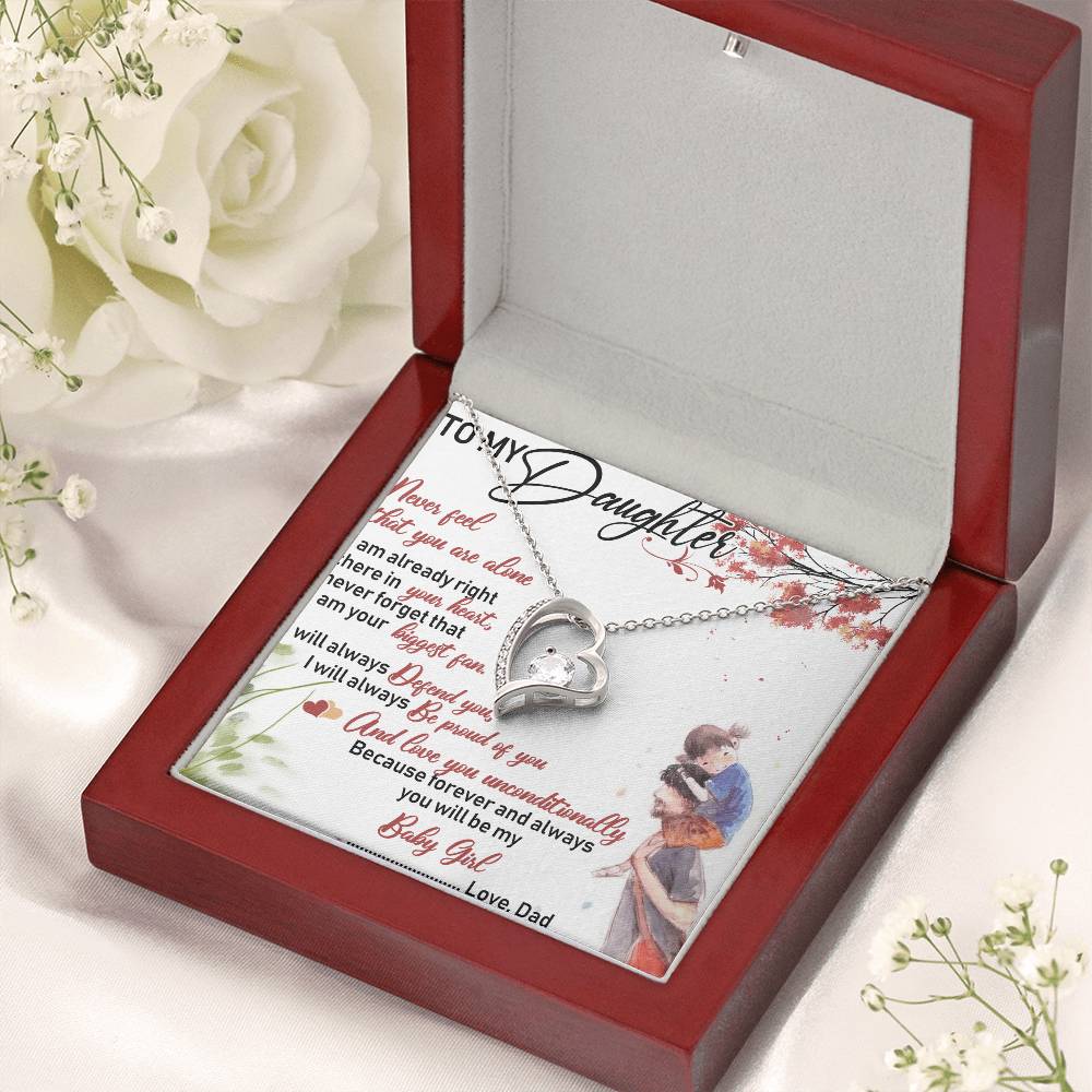 To My Daughter Necklace Gifts Dragonfly Necklace Father Daughter Necklace Father To Daughter Birthday Gift Gifts To Daughter From Dad Forever Love Necklace