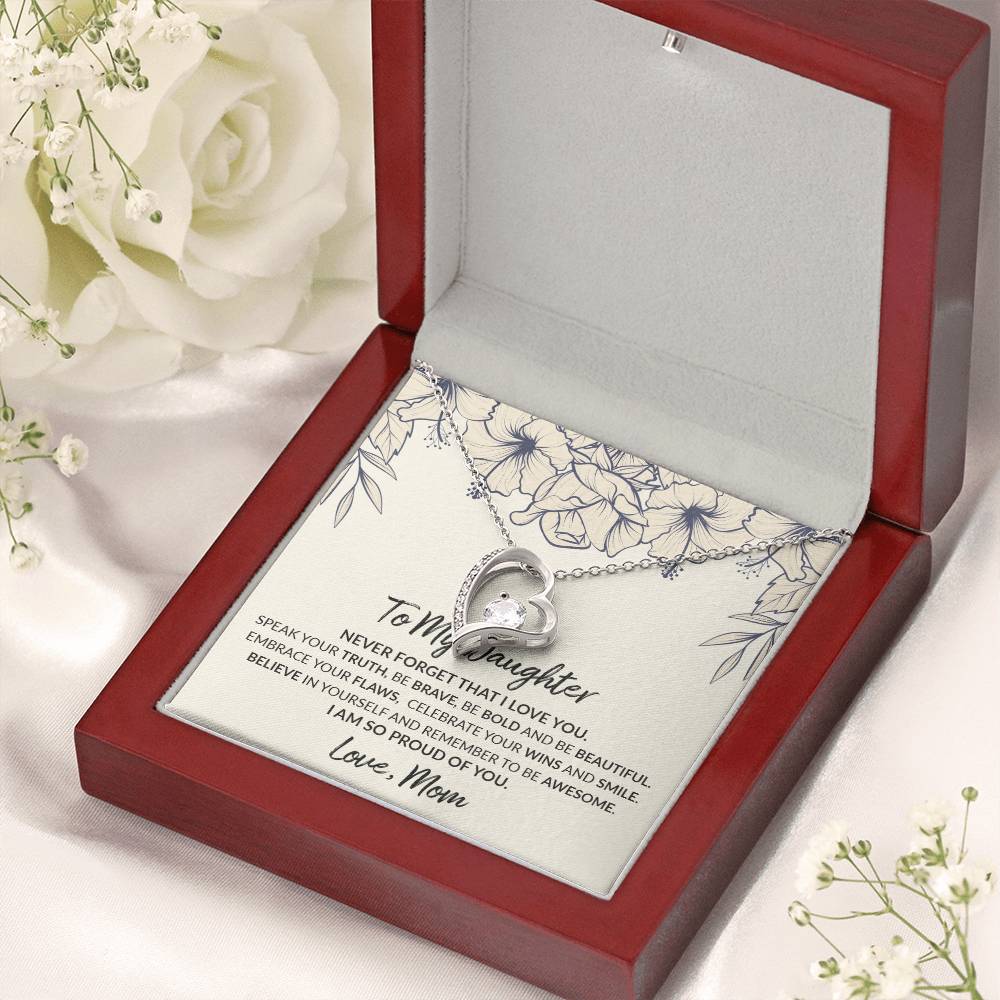 To My Daughter Moon And Back Necklace Meaningful Necklace For Daughter Sterling Silver Mom To Daughter Necklace Mummy Daughter Forever Love Necklace
